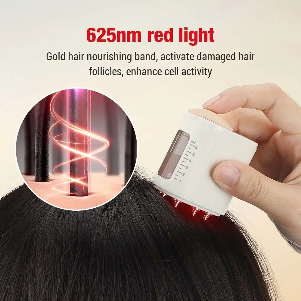 Scalp Liquid Applicator 2-In-1 LED Massage Comb