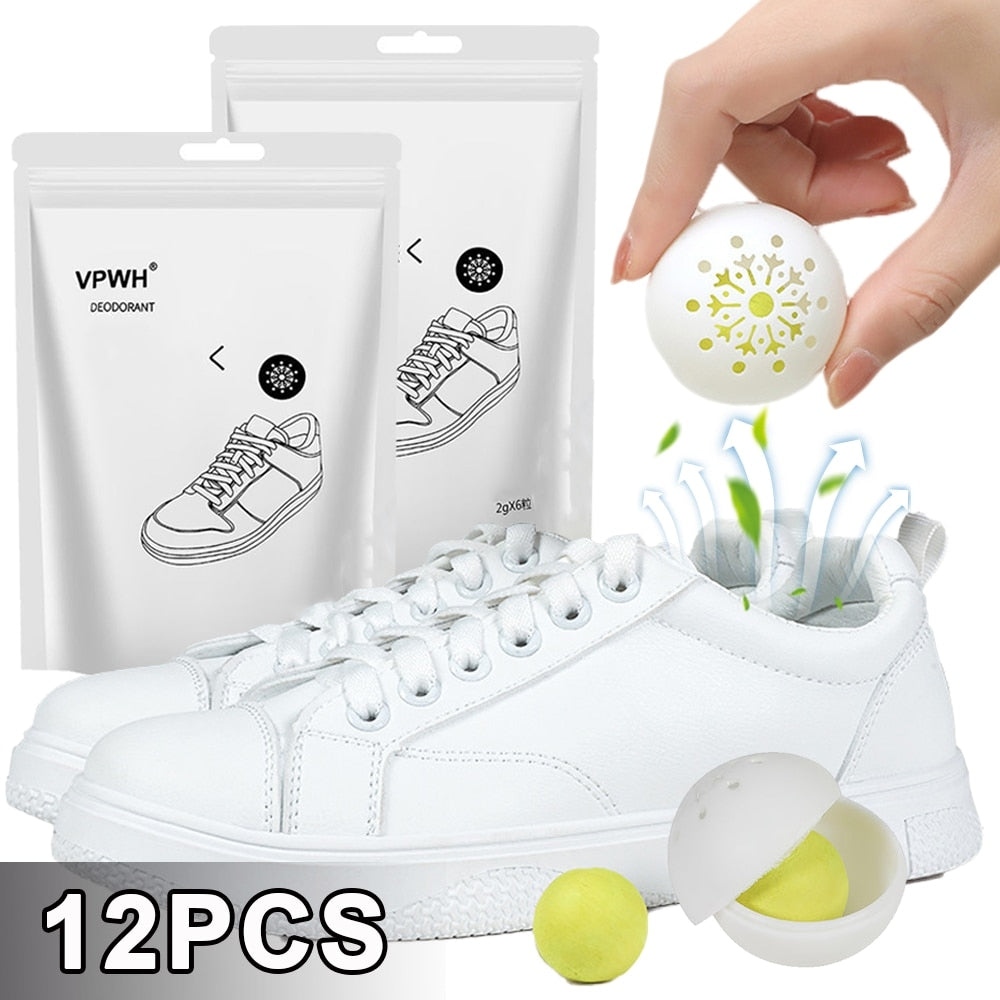 6/12-Pcs Shoe Deodorizer Balls Freshener Mint Scent