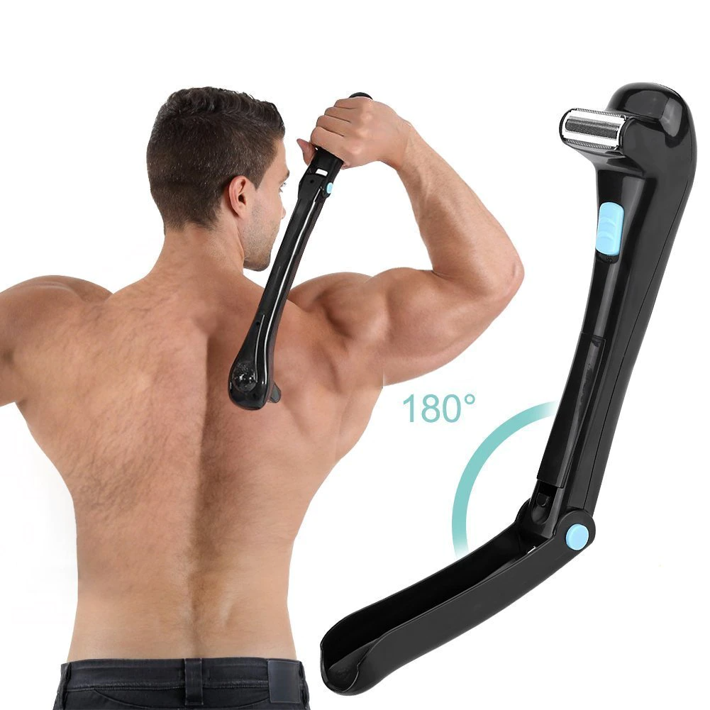 Foldable back shaver can extend 180 degrees 