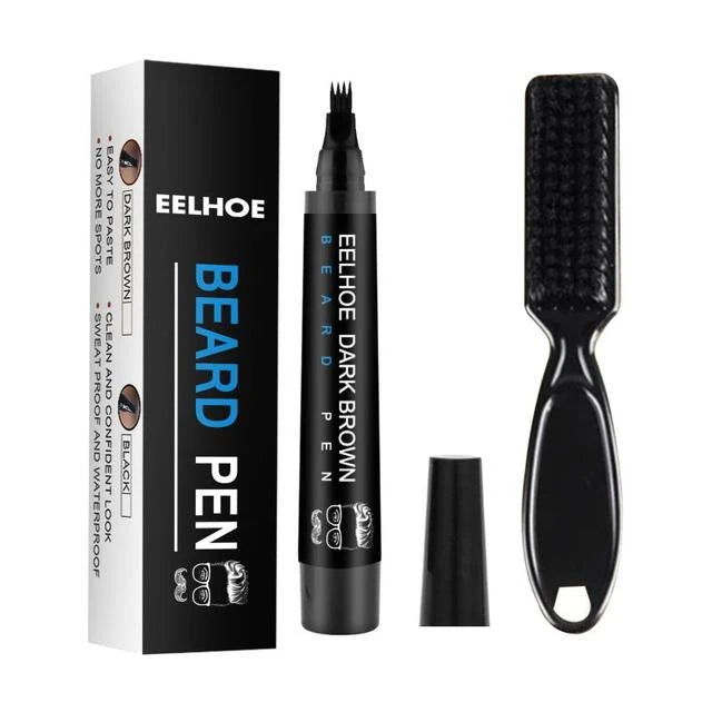 Beard Filling Pen Black/Brown - with Enhancer Brush