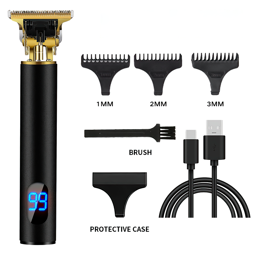 Professional Cordless T-blade Trimmer black by The Daily Groom Australia